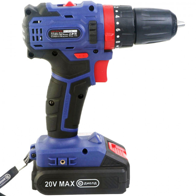 Аккумуляторная дрель-шуруповерт Диолд ДЭА-20ЛИ-02 У Аккумуляторная дрель-шуруповерт Диолд ДЭА-20ЛИ-02 У