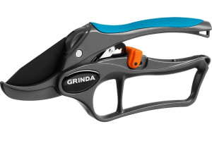 Секатор с алюминиевыми рукоятками, с эфесом, контактный, рез до 20 мм GRINDA PROLine Секатор с алюминиевыми рукоятками, с эфесом, контактный, рез до 20 мм GRINDA PROLine