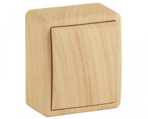 Выключатель UNIVersal ОЛИМП СОСНА 10А 220В открытая установка Выключатель UNIVersal ОЛИМП СОСНА 10А 220В открытая установка