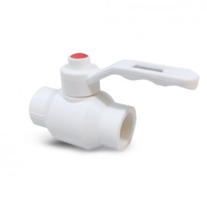 Кран шаровый полипропилен железная ручка Кран шаровый полипропилен железная ручка