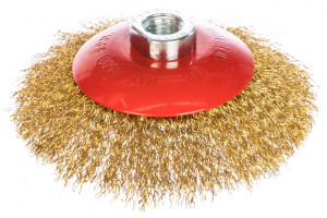 Щётка для УШМ тарелка витая проволока Matrix Щётка для УШМ тарелка витая проволока Matrix