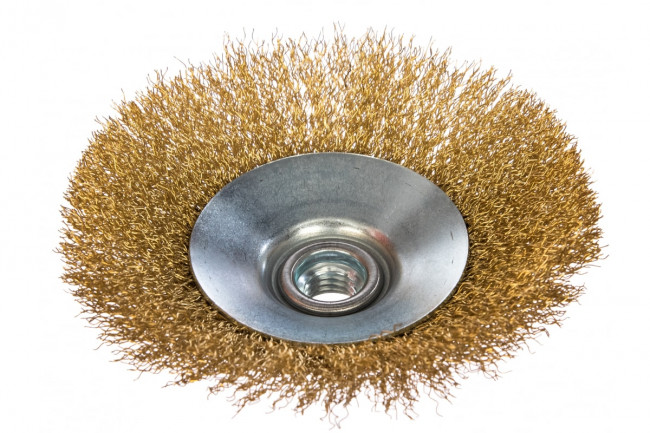 Щётка для УШМ тарелка витая проволока Matrix Щётка для УШМ тарелка витая проволока Matrix