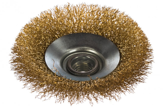 Щётка для УШМ тарелка витая проволока Matrix Щётка для УШМ тарелка витая проволока Matrix