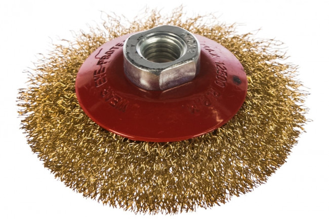 Щётка для УШМ тарелка витая проволока Matrix Щётка для УШМ тарелка витая проволока Matrix