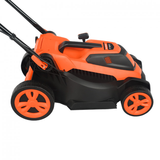 Газонокосилка электрическая PATRIOT PT 1634E, 1.6кВт, 34см, плавный пуск, травосборник 35л пластиковый