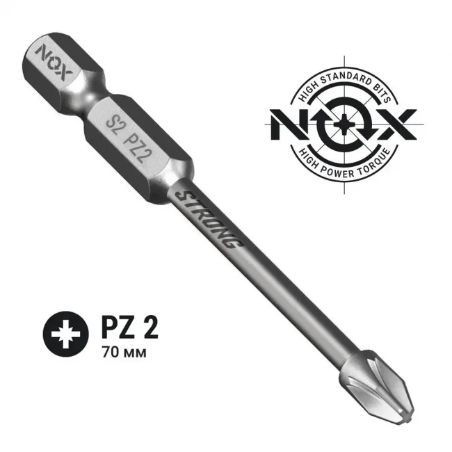 Бита PZ2 NOX IMPACT Strong 50мм Бита PZ2 NOX IMPACT Strong 50мм