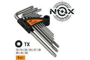 Набор ключей угловых шестигранных имбусовых 9шт Nox Набор ключей угловых шестигранных имбусовых 9шт Nox