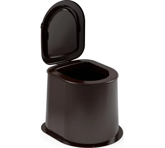 Туалет дачный пластиковый с крышкой