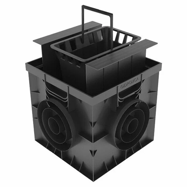 Перегородка-сифон для дождеприемника Gidrolica Point 30.30 - пластиковая Перегородка-сифон для дождеприемника Gidrolica Point 30.30 - пластиковая