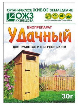 Биопрепарат для туалета Удачный 30гр Биопрепарат для туалета Удачный 30гр