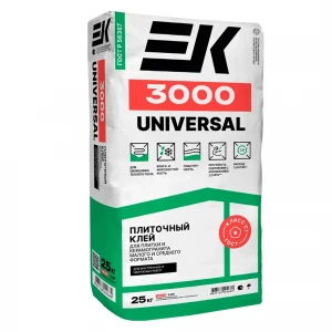 Плиточный клей ЕК 3000  Плиточный клей ЕК 3000