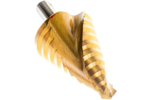 Сверло ступенчатое, 9-12-15-18-2-24-27-30-33-36мм, HSS, спирал. проф.трёхгр.хвостовик Matrix Сверло ступенчатое, 9-12-15-18-2-24-27-30-33-36мм, HSS, спирал. проф.трёхгр.хвостовик Matrix