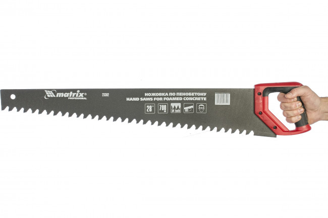 Ножовка по пенобетону защитное покрытие твердосплавные напайки на зубья, 2-х комп. рук-ка Matrix Ножовка по пенобетону защитное покрытие твердосплавные напайки на зубья, 2-х комп. рук-ка Matrix