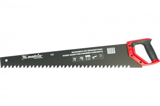 Ножовка по пенобетону защитное покрытие твердосплавные напайки на зубья, 2-х комп. рук-ка Matrix Ножовка по пенобетону защитное покрытие твердосплавные напайки на зубья, 2-х комп. рук-ка Matrix