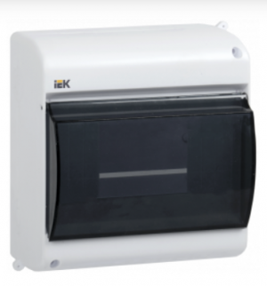 Бокс навесной IEK ЩРН-П- 4 IMKP42-N-04-30-12 для 4 автоматов открытая установка с прозрачной крышкой Бокс навесной IEK ЩРН-П- 4 IMKP42-N-04-30-12 для 4 автоматов открытая установка с прозрачной крышкой