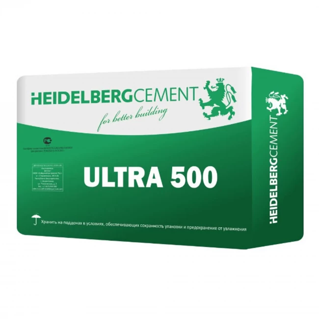 Цемент HEIDELBERG (ULTRA 500 42.5Н) Зеленый  25кг.