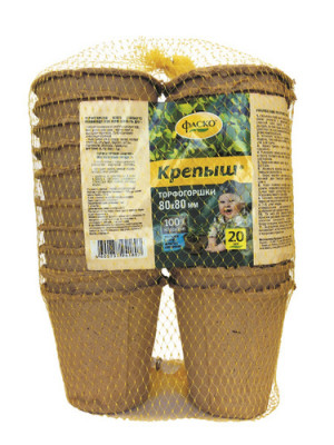 Торфогоршки 110*110мм Крепыш ФАСКО Торфогоршки 110*110мм Крепыш ФАСКО