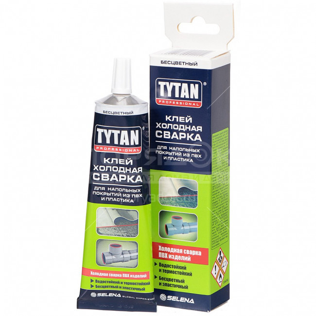 Клей TYTAN холодная сварка для напольных покрытий из ПВХ/пластик 