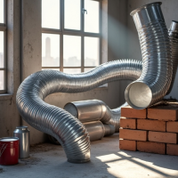 Воздуховод алюминиевая гофра